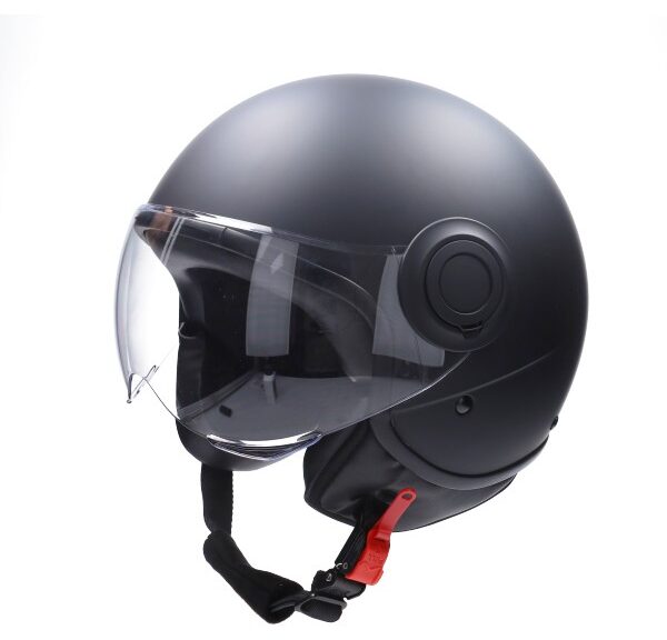 helm CAB demi-jet E-06 keur comfort XL zwart mat/zwart