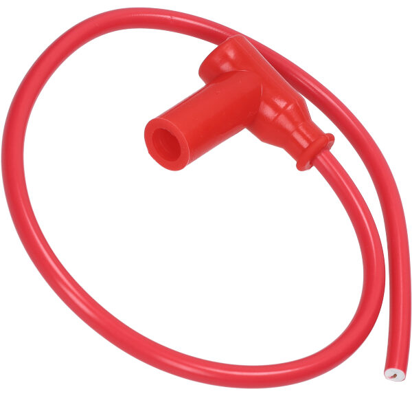 Bougiekap + kabel silicone (B) rood univ