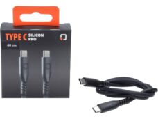 oplaadkabel optiline silicone type c > usb type c 60cm zwart 91790