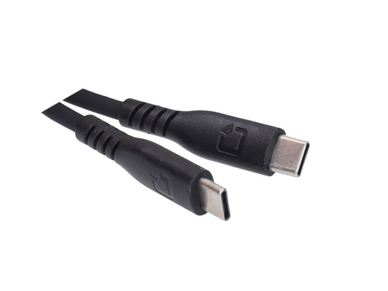 Oplaadkabel Optiline Silicone Type C > Usb Type C 150cm Zwart 91791