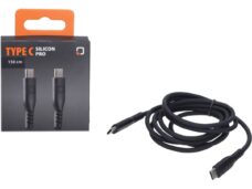 oplaadkabel optiline silicone type c > usb type c 150cm zwart 91791