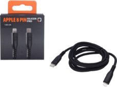 oplaadkabel optiline silicone usb C > Apple 8 pin 150cm zwart 91785
