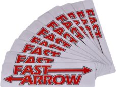 sticker Fast Arrow (100x30mm) 10 stuks