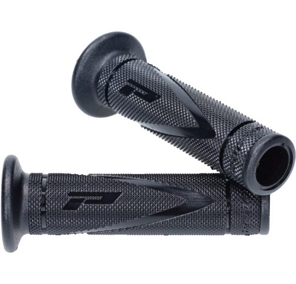 handvatset progrip open (made in Italy) end zwart bromfiets