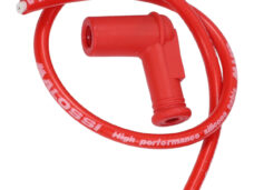 Bougiekap Malossi + kabel silicone race rood univ
