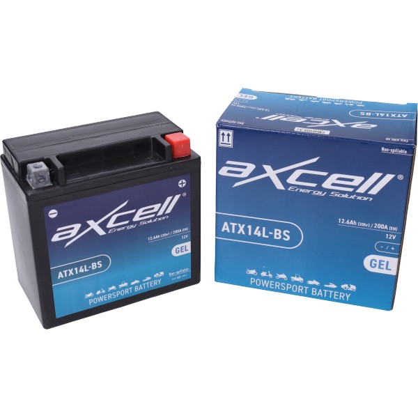 accu axcell atx14l-bs/ytx14l-bs sla/gel onderhoudsvrij