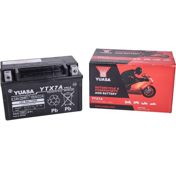accu yuasa ytx7a-bs sla/gel peugeot-4t