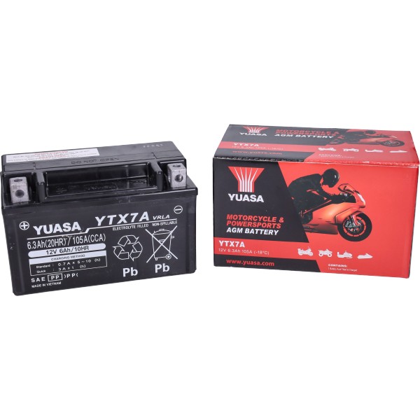 accu yuasa ytx7a-bs sla/gel peugeot-4t