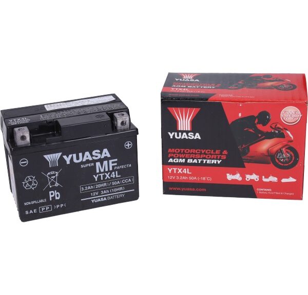 accu yuasa ytx4l-bs sla/gel scooter 2t
