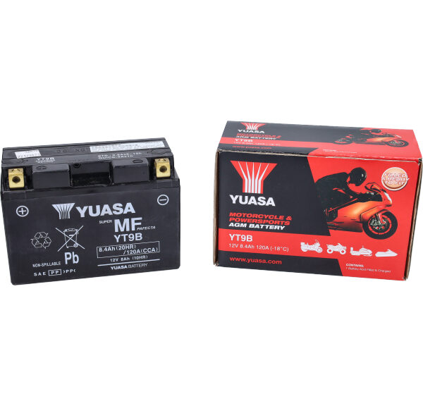 Accu yuasa yt9b sla/gel fly 4t