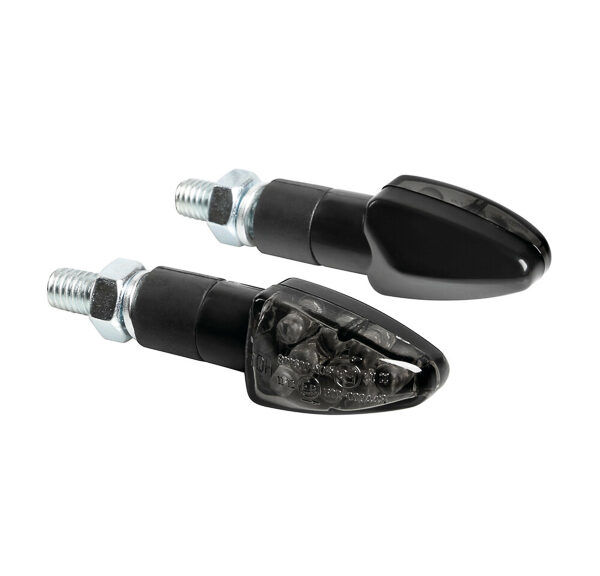 Knipperlicht Lampa E-KEUR LED 12v atom zwart/smoke
