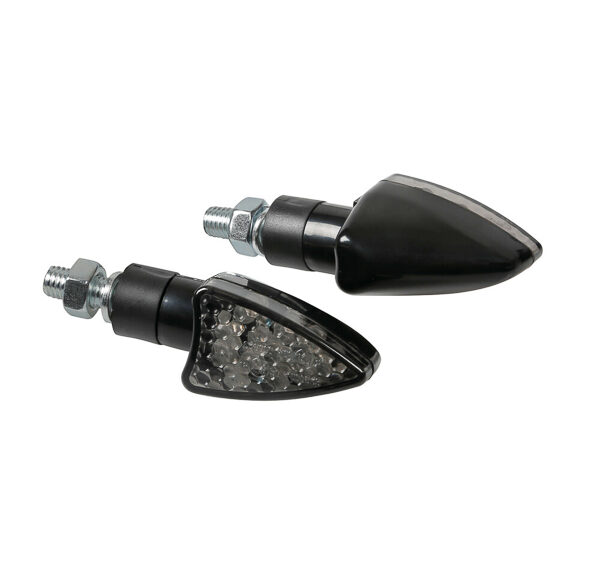 Knipperlicht Lampa E-KEUR LED 12v arrow-2 zwart/smoke