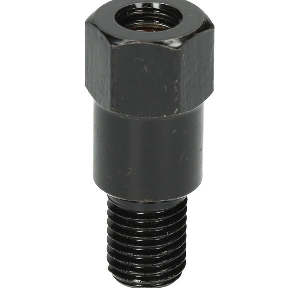 Adapter Lampa spiegel universeel m8 rechts naar m10 links draad zwart
