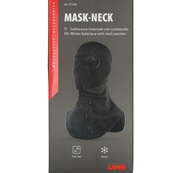 helmmuts lampa full face polyester + col zwart 91436