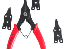 Gereedschap borgveertang + 4 koppen