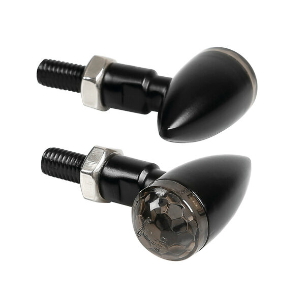 Knipperlicht Lampa LED E-KEUR DROP zwart/smoke