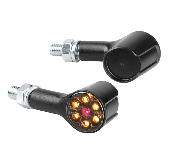Knipperlicht Lampa + achterlicht E-KEUR LED magnifier mini zwart