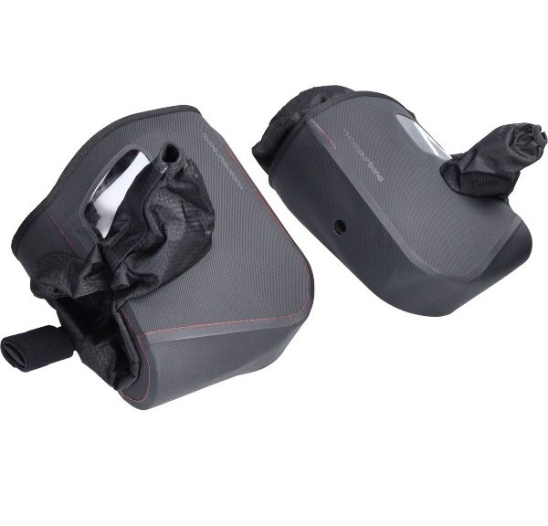 handmofset tucano motor & maxiscooter polyamide met spiegel/kijkglas zwart maxx r334pro