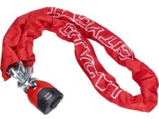 kettingslot Citycat + hangslot art 4-sterren 120cm rood 410362