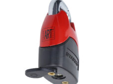 Kettingslot Citycat + Hangslot Art 4-sterren 150cm Rood 410363