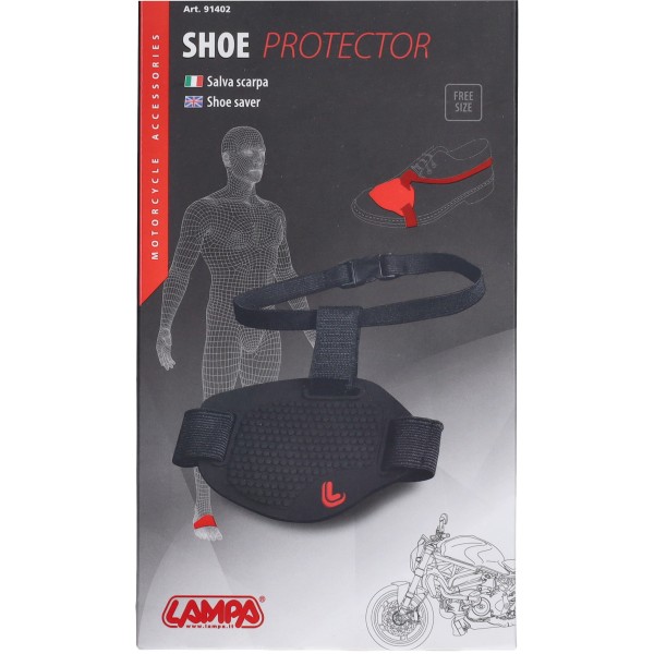 beschermhoes lampa schoen universeel laars schakelpedaal zwart bromfiets