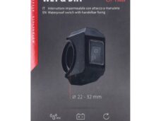 stuurschakelaar lampa aan/uit waterdicht 22-32mm 6amp zwart 90462