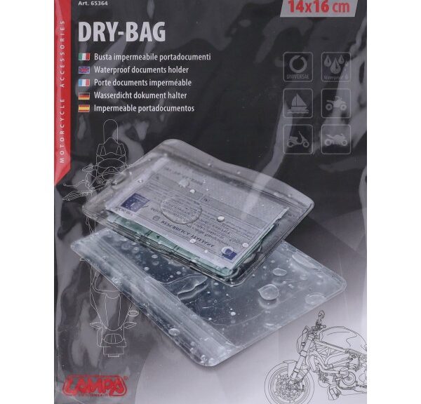 beschermhoes lampa waterproof documentenhouder 14x16 cm transparant 65364