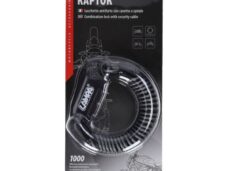 yhdistelmälukkovalaisin + kaapeli 3 mm 150 cm musta 90595