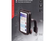 houder lampa telefoon spiegelbevestiging 110x160x30mm zwart bromfiets