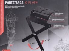 houder lampa kentekenplaat universeel aluminium verstelbaar zwart 90144