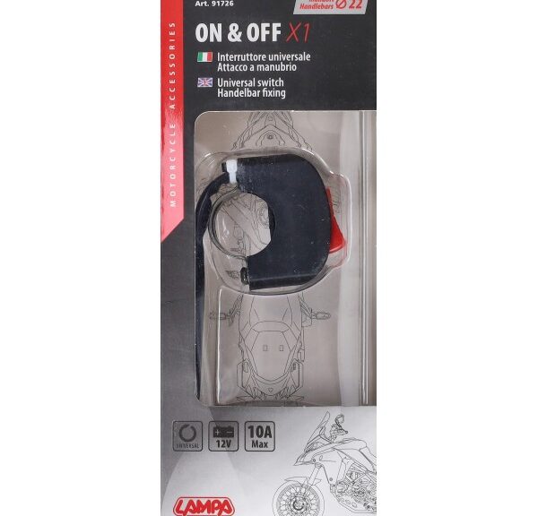 lichtschakelaar lampa aan/uit stuurbevestiging 10amp 91726
