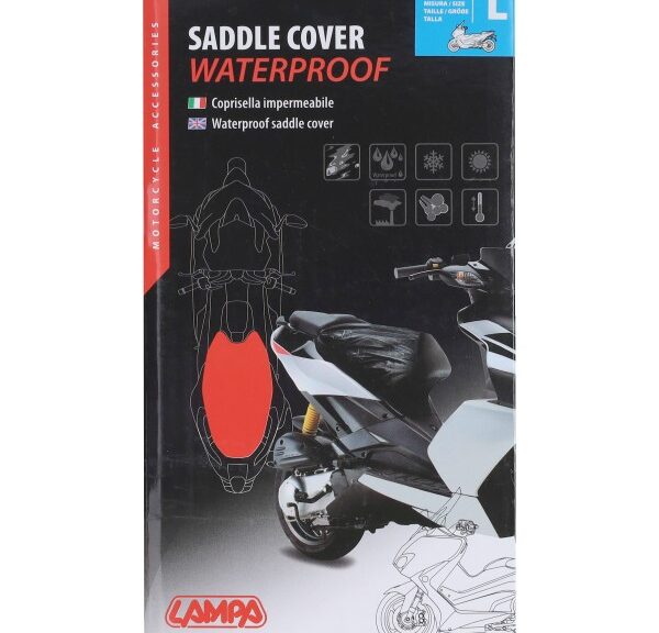 beschermhoes lampa buddyseat waterdicht 74x100cm L zwart 91254