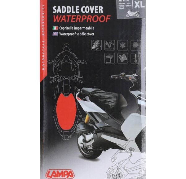 beschermhoes lampa buddyseat waterdicht 80x118cm XL zwart 91255