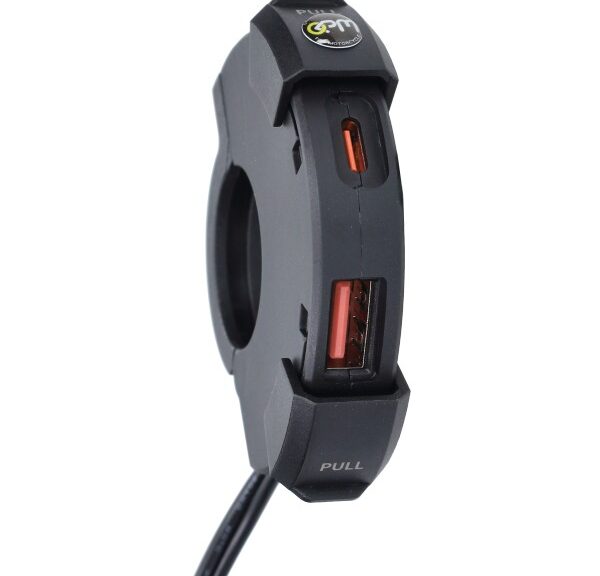 usb lader 12v stuur 12v/2.1a B+C univ 2 aansluitingen