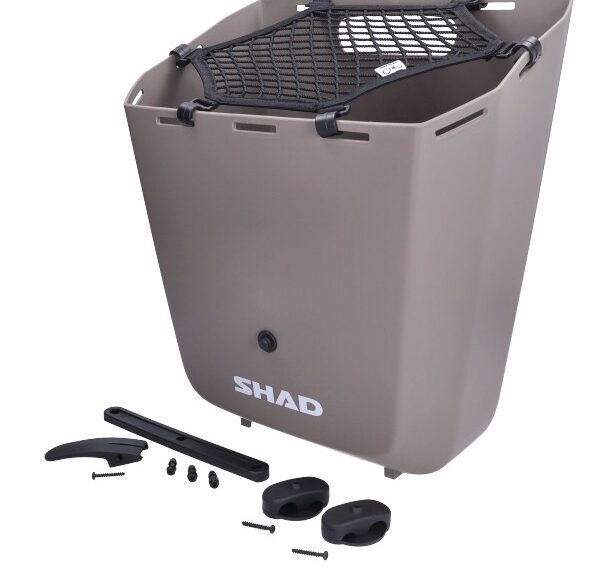 zijkoffer shad vast kunststof 20L creme bromfiets