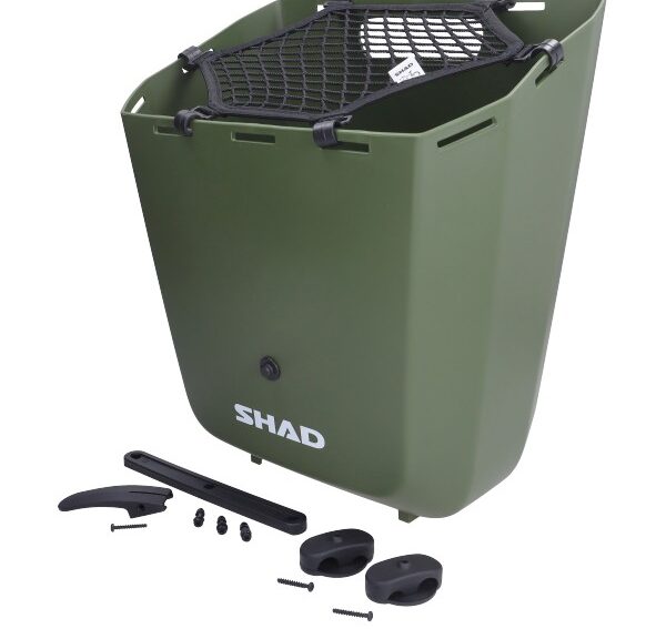 zijkoffer shad vast kunststof 20L groen bromfiets