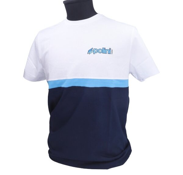 t-shirt polini M wit/blauw 098.2679/m