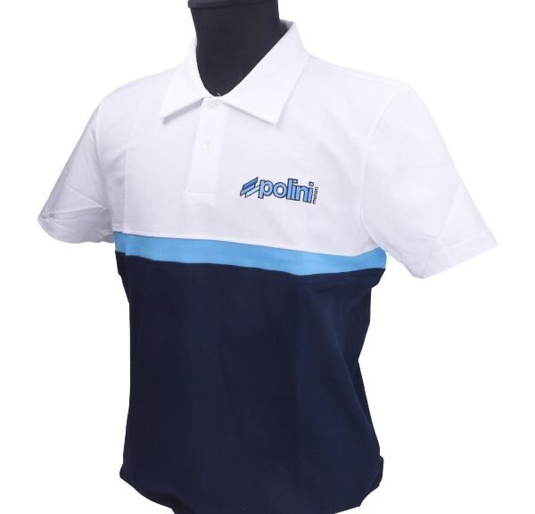 polo-shirt polini XL wit/blauw 098.2677/xl