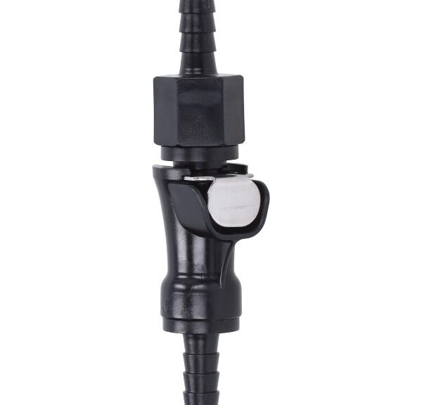 koppeling benzineslang universeel snelsluiting 6mm zwart vc18933