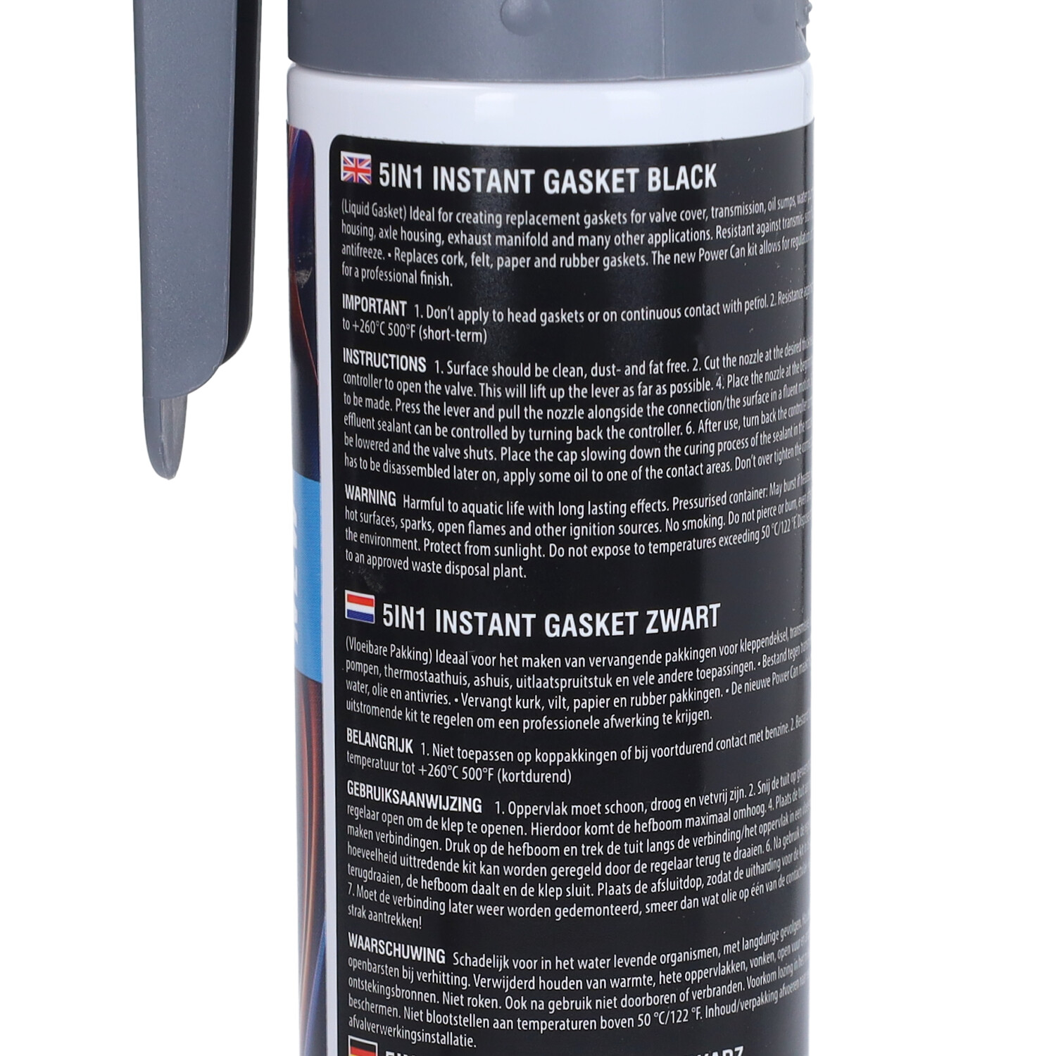 Pakking 5 In 1 Vloeibaar Spuit 200ml Zwart