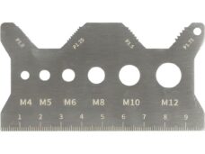 draadmeter schroefdraad rvs M4-M12