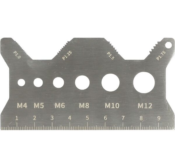 draadmeter schroefdraad rvs M4-M12
