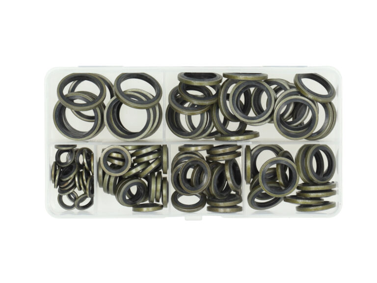 Assortimentsdoos Ringset Messing/rubber M6-m16 85pcs