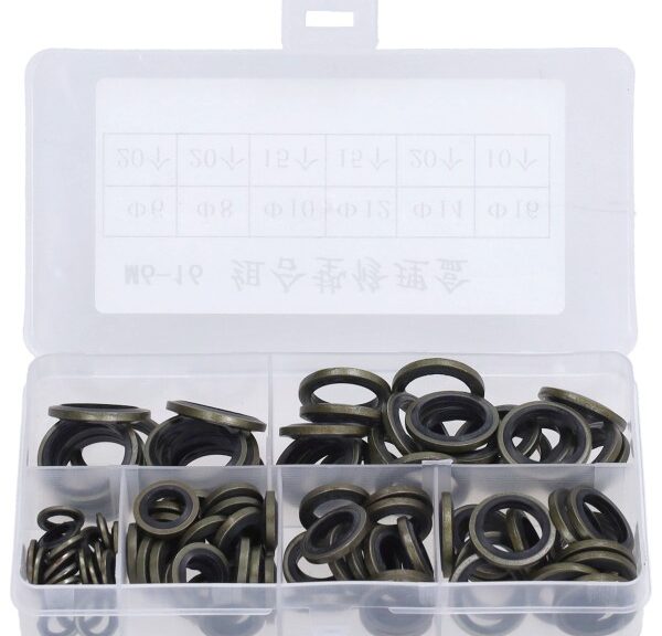assortimentsdoos ringset messing/rubber M6-M16 85pcs