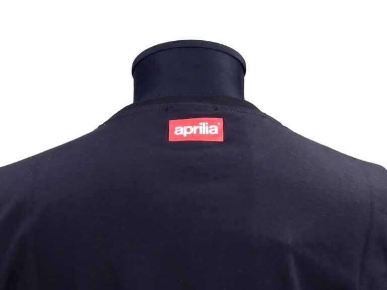 T-shirt Korte Mouwen Aprilia Origineel Woord [aprilia] M Zwart 6076280m02b