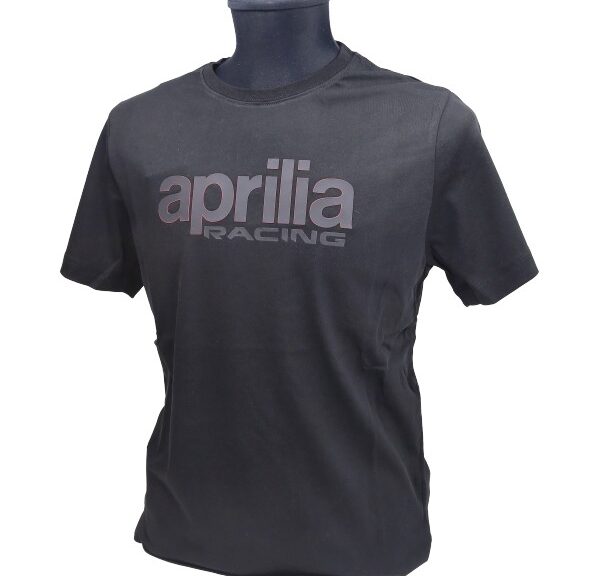 t-shirt korte mouwen Aprilia origineel woord [apr racing] M zwart 607898m02b