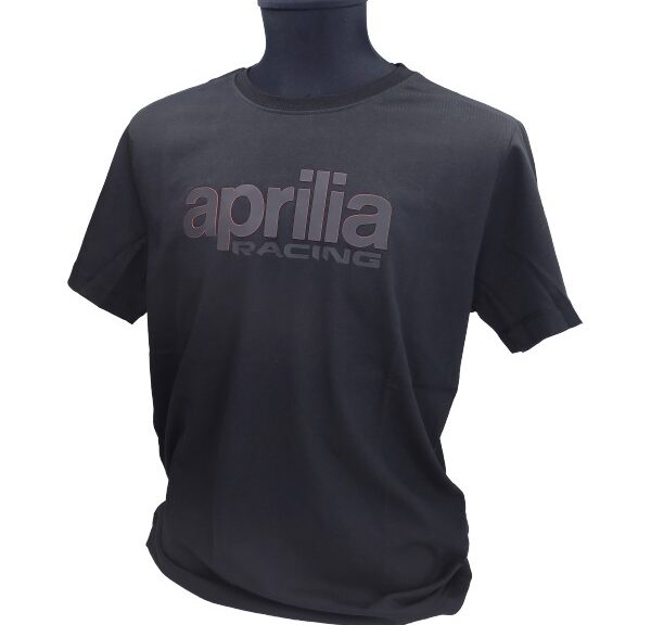 t-shirt korte mouwen Aprilia origineel woord [apr racing] L zwart 607898m03b