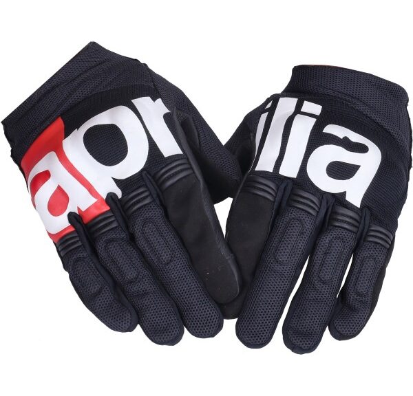 handschoenset Aprilia origineel race met knokkels en touch - rapid dash air - M zwart 8t0003m03blk