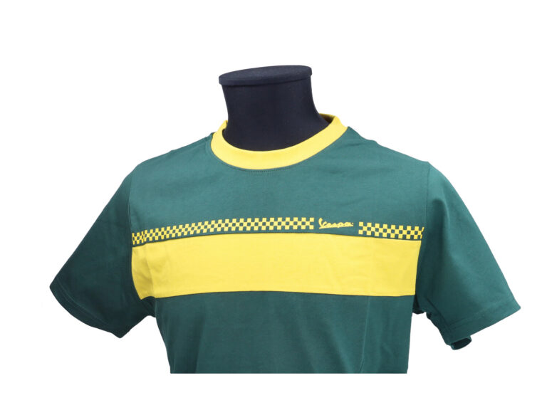 T-shirt Korte Mouwen Vespa Origineel [racing Sixties] M Groen/geel 607507m02g