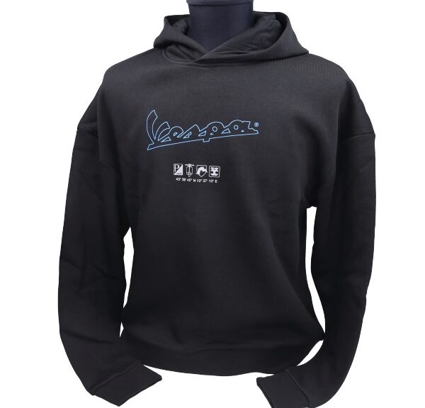 hoodie Vespa Origineel M zwart 8l0036m03blk